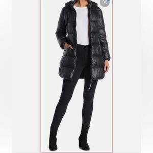 NWT JUICY COUTURE Black Label Puffer Jacket JC-002 jet black 97 XS NEW